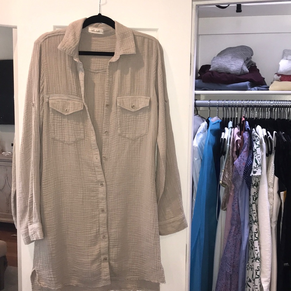 Bella Dahl cotton long sleeve dress